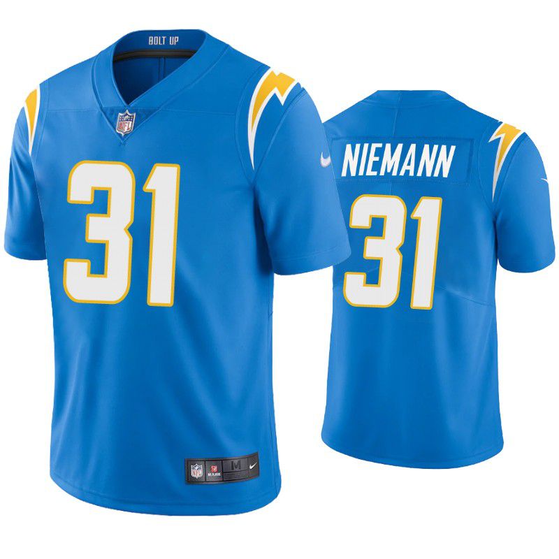 Men Los Angeles Chargers #31 Nick Niemann Nike Powder Blue Limited NFL Jersey